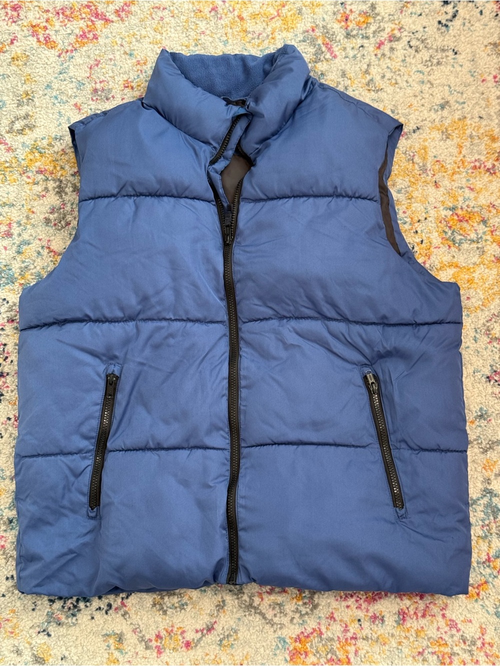 Old Navy Men’s Navy Blue Quilted Puffer Vest Size Large